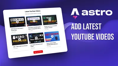 How to Add YouTube Videos to Your Astro Blog (SSG + SSR)