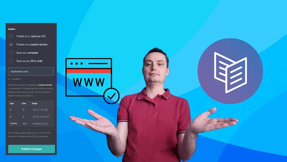 How To Add Custom Domain to Carrd.co Website