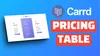 How To Add Pricing Table to Carrd.co