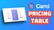 How To Add Pricing Table to Carrd.co