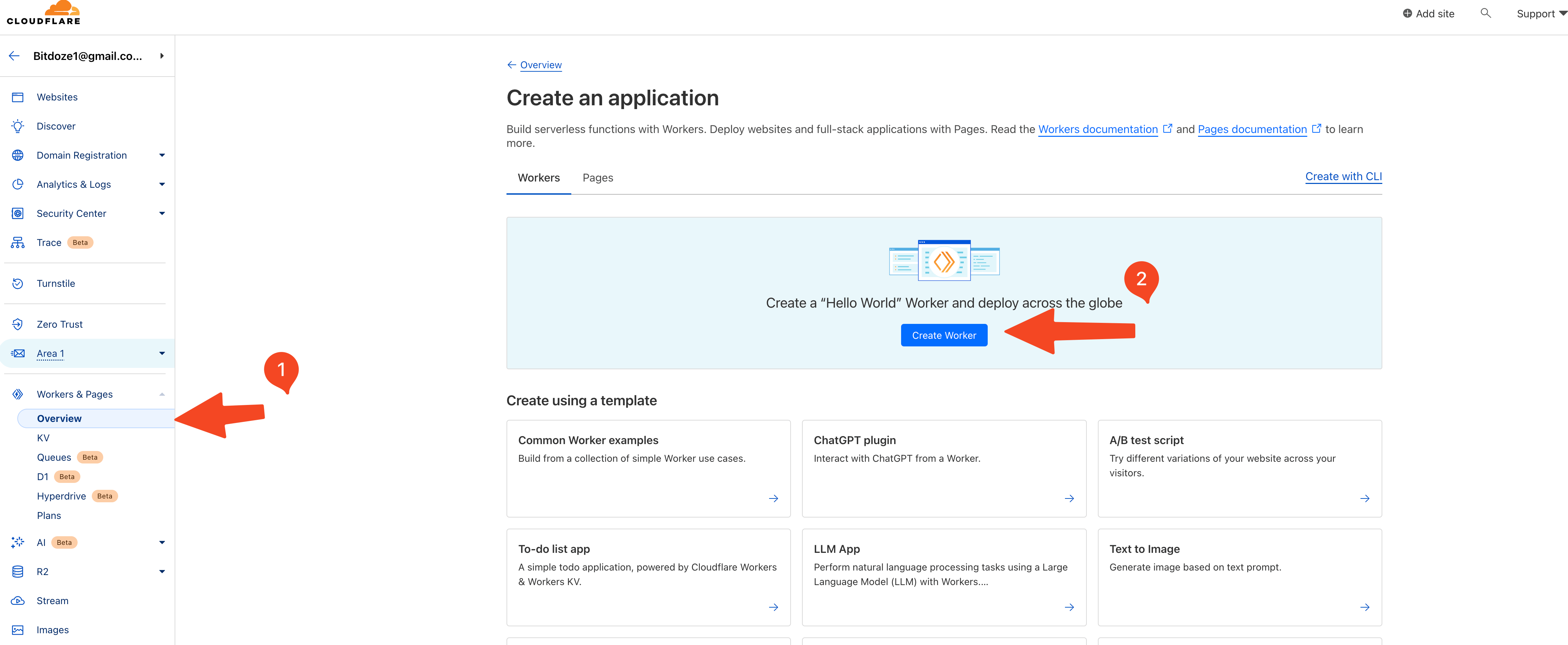 Create Cloudflare Worker