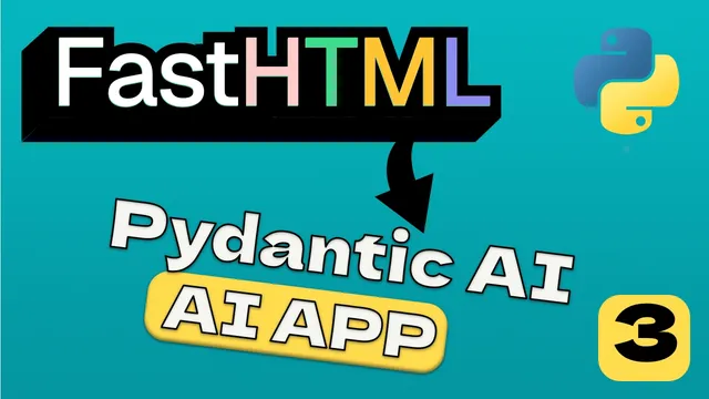 FastHTML + PydanticAI: Build an AI Web App in Python