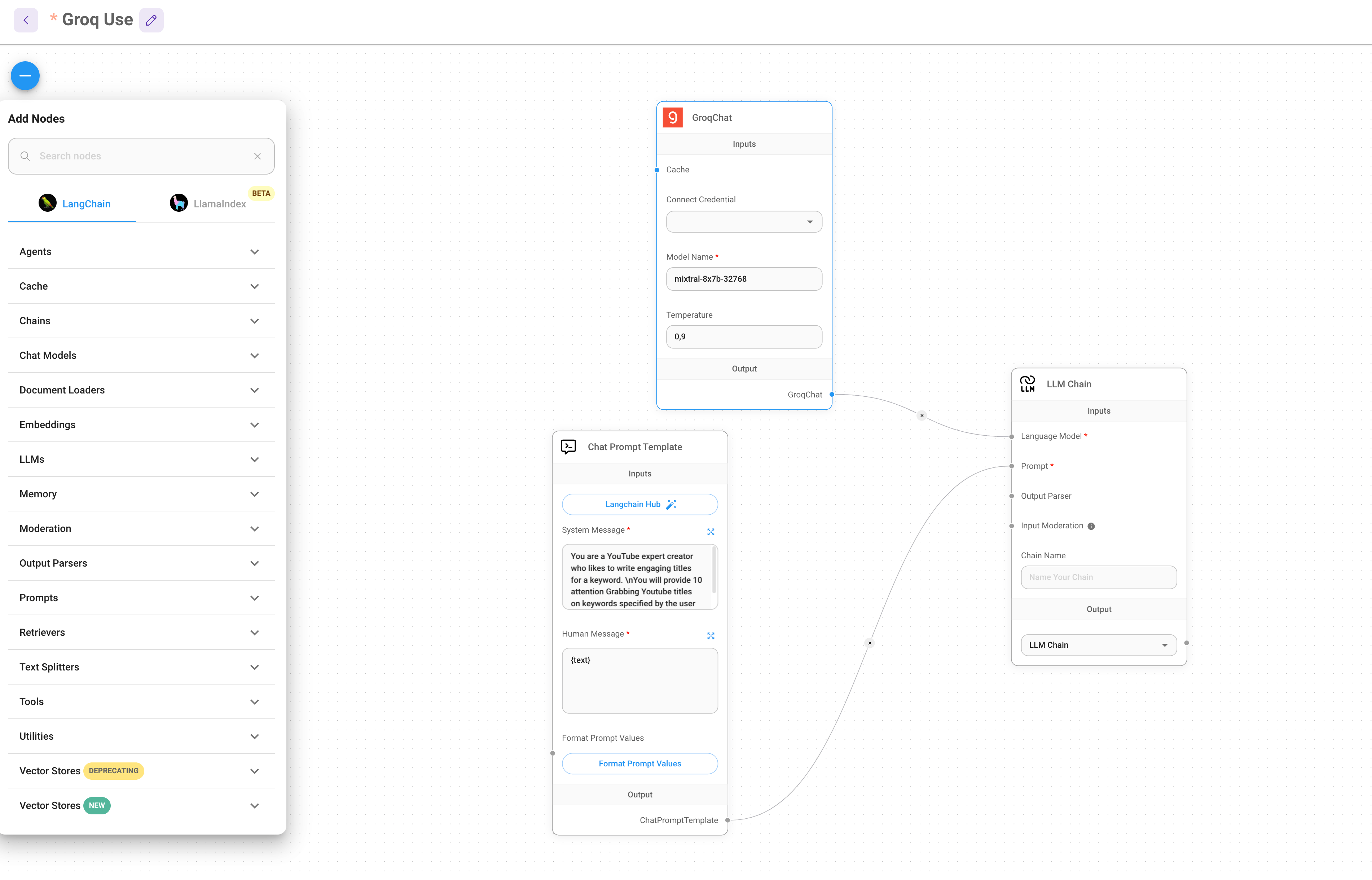 FlowiseAI add flow