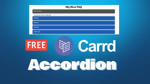 How To Add Accordion FAQs Drop-Down to Carrd.co